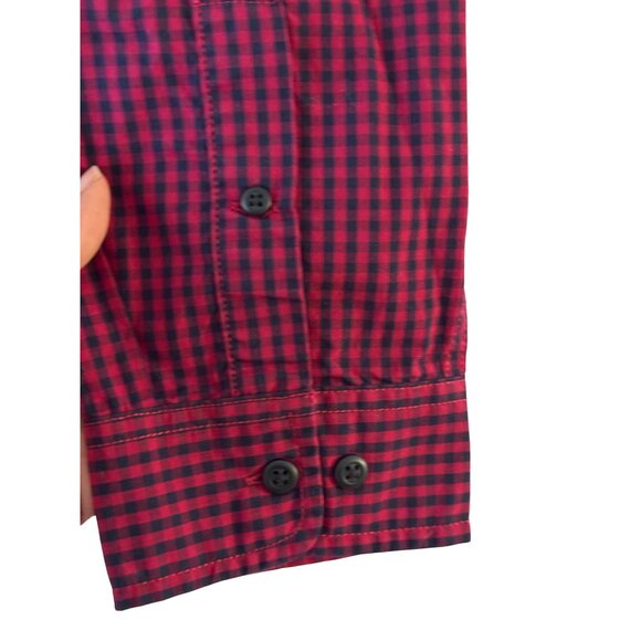 Hawker Rye Red Checkered Button-Up Long-Sleeve Shirt Regular Fit 100%Cotton NWOT - Picture 4 of 11